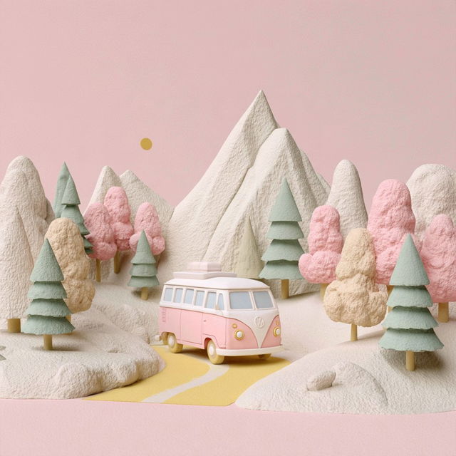 Pinkgear Miniatures style, Midjourney V8.2, render 3 of 4