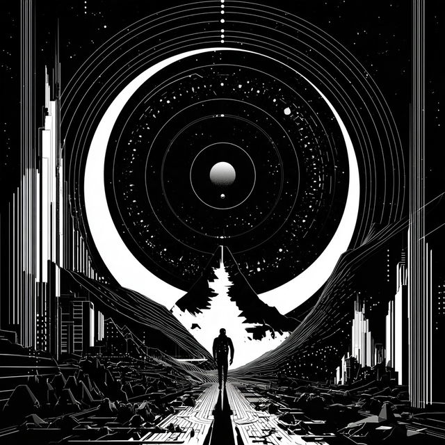 Ink Orbit style, Midjourney V8.2, render 1 of 4
