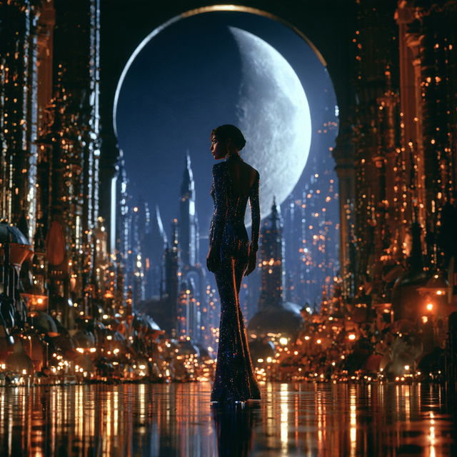 Moonwell Brocade style, Midjourney V8.2, render 4 of 4