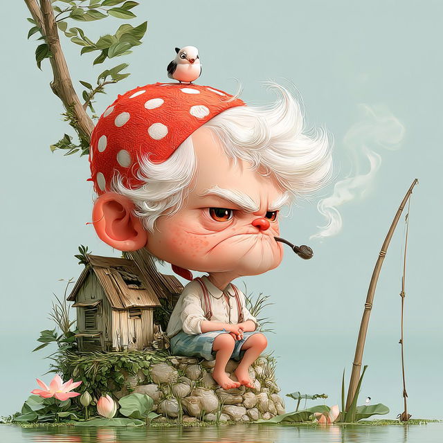 Oversize Fable Miniatures style, Midjourney V8.2, render 2 of 4