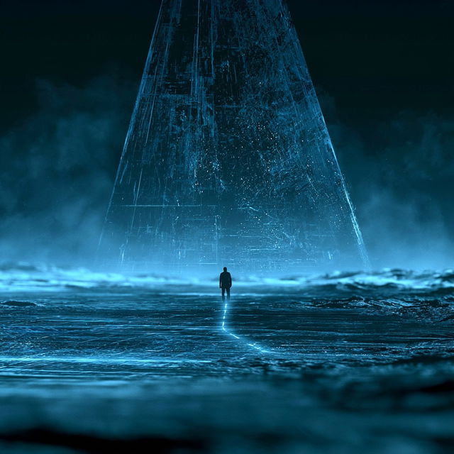Cyanolith Colossism style, Midjourney V8.2, render 2 of 4