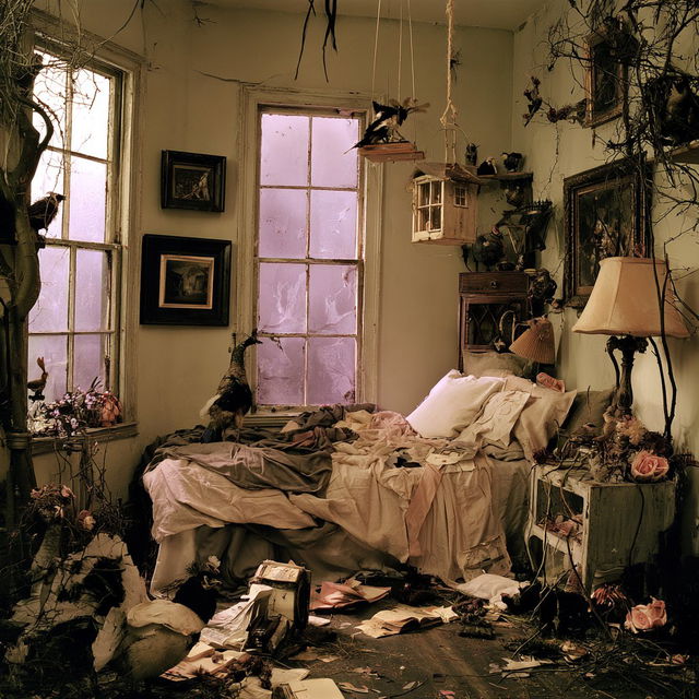 Mauve Ruin Tableaux style, Midjourney V8.2, render 3 of 4