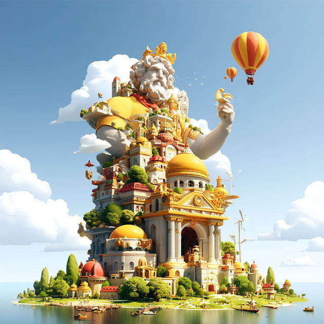Island Overprint style, Midjourney V8.2, render 2 of 4