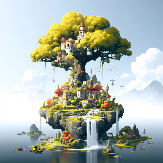 Island Overprint style, Midjourney V8.2, render 1 of 4