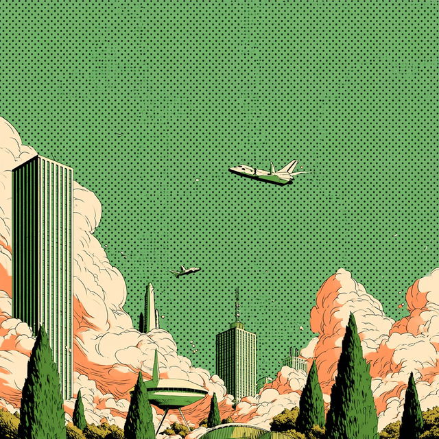 Pulp Tattoo Futurism style, Midjourney V8.2, render 2 of 4