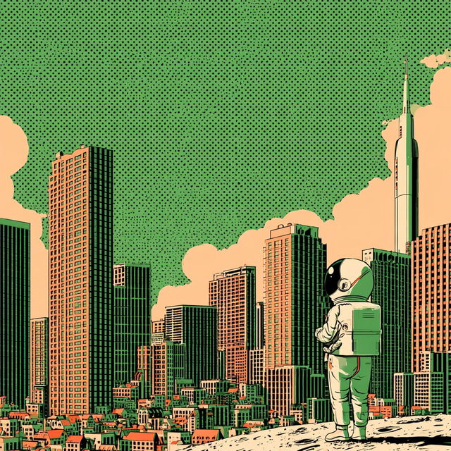 Pulp Tattoo Futurism style, Midjourney V8.2, render 4 of 4