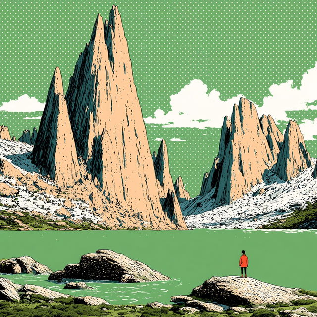 Pulp Tattoo Futurism style, Midjourney V8.2, render 3 of 4