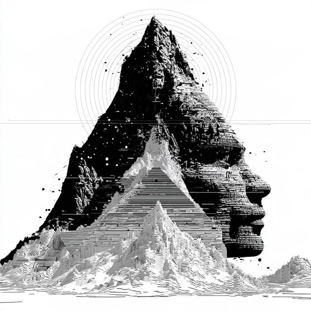 Orbiscript style, Midjourney V8.2, render 3 of 4