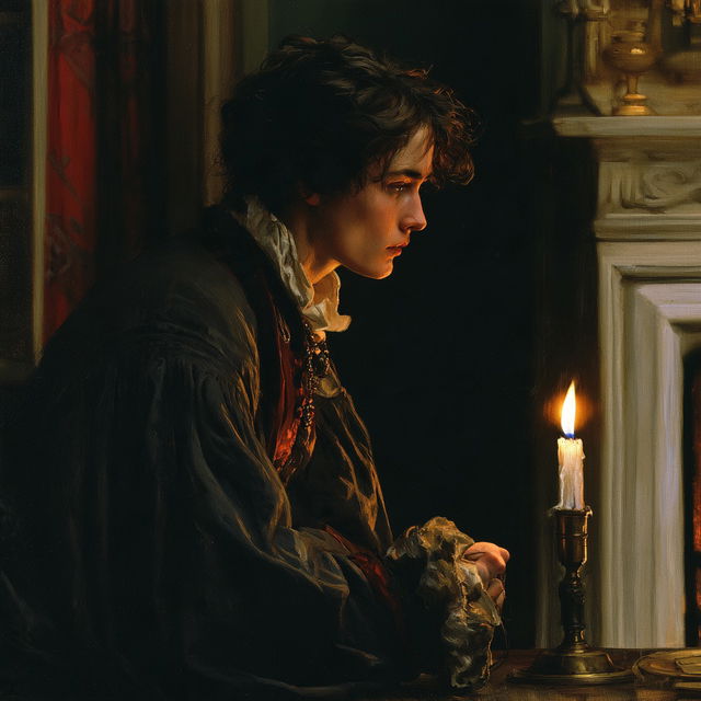 Ruincandle Baroque style, Midjourney V8.2, render 2 of 4