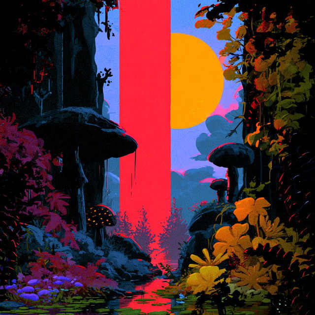 Electric Needlewilds style, Midjourney V8.2, render 3 of 4