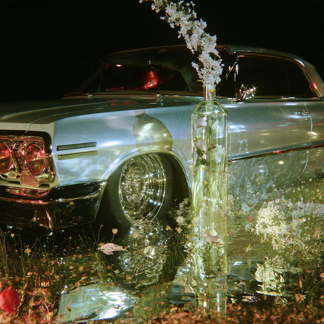 Hydrochrome style, Midjourney V8.2, render 3 of 4