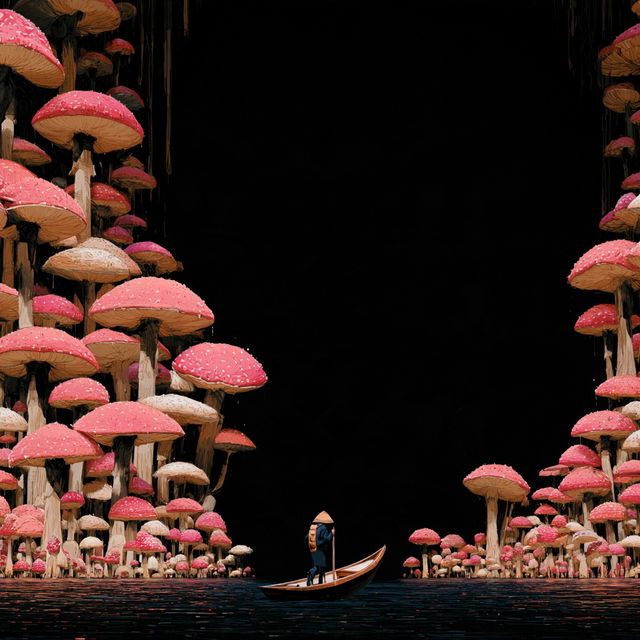 Trogon Abyss style, Midjourney V8.2, render 2 of 4