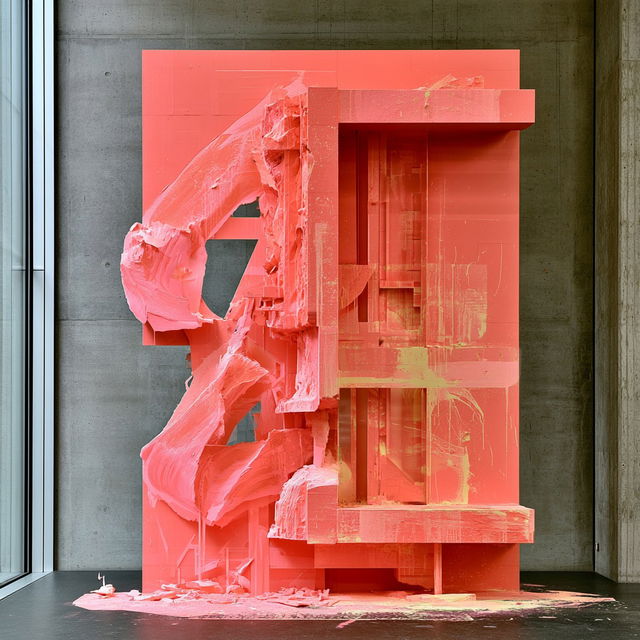 Plaster Dovetail style, Midjourney V8.2, render 2 of 4