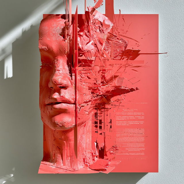 Plaster Dovetail style, Midjourney V8.2, render 4 of 4
