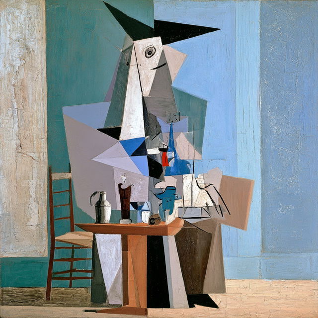Vesselfolk Cubism style, Midjourney V8.2, render 2 of 4