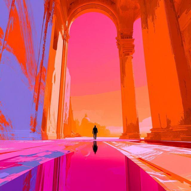 Sundial Chromapunk style, Midjourney V8.2, render 3 of 4