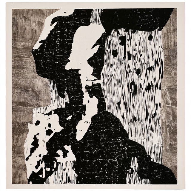 Crackline Serigraphy style, Midjourney V8.2, render 4 of 4