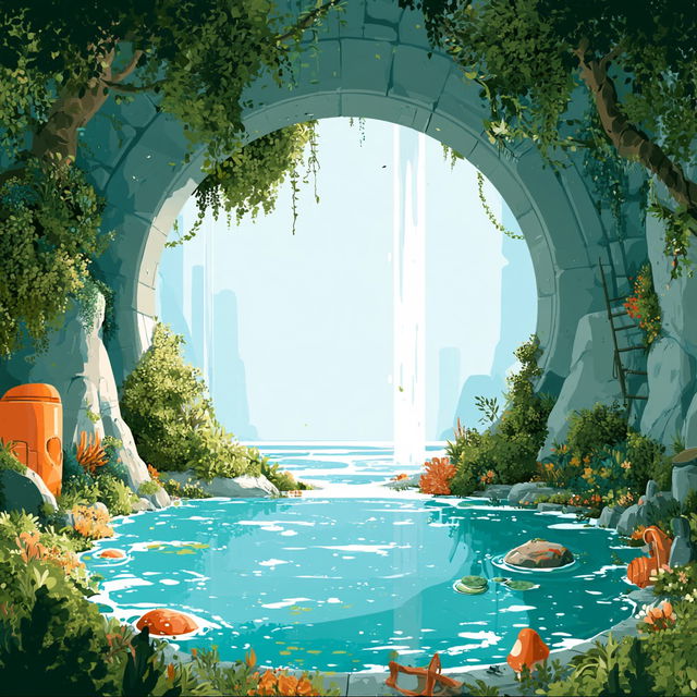 Elepharchipelago style, Midjourney V8.2, render 2 of 4