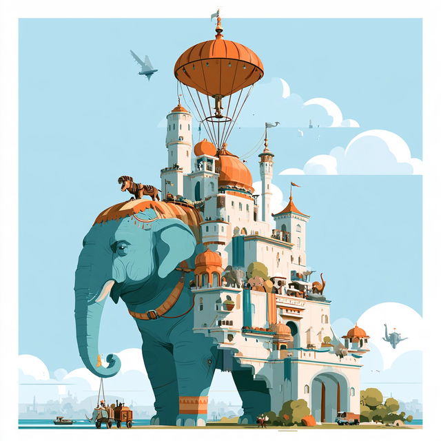 Elepharchipelago style, Midjourney V8.2, render 4 of 4