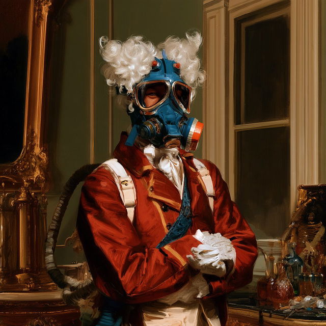 The Oxblood Tableau Archive style, Midjourney V8.2, render 1 of 4