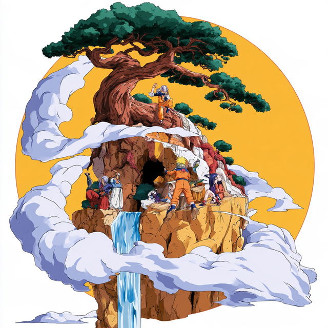 Cairn Anime Panorama style, Midjourney V8.2, render 4 of 4