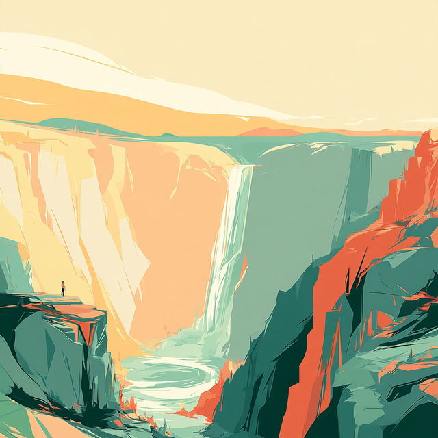 Cliffmaskism style, Midjourney V8.2, render 3 of 4