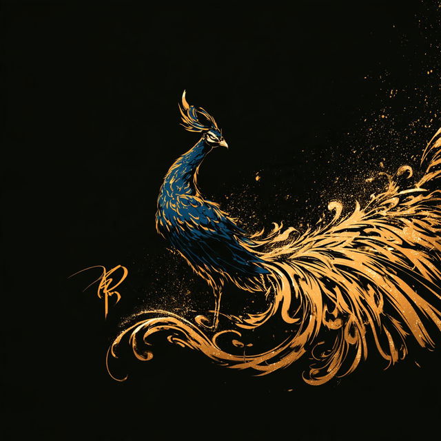 Goldline Screenprint style, Midjourney V8.2, render 2 of 4