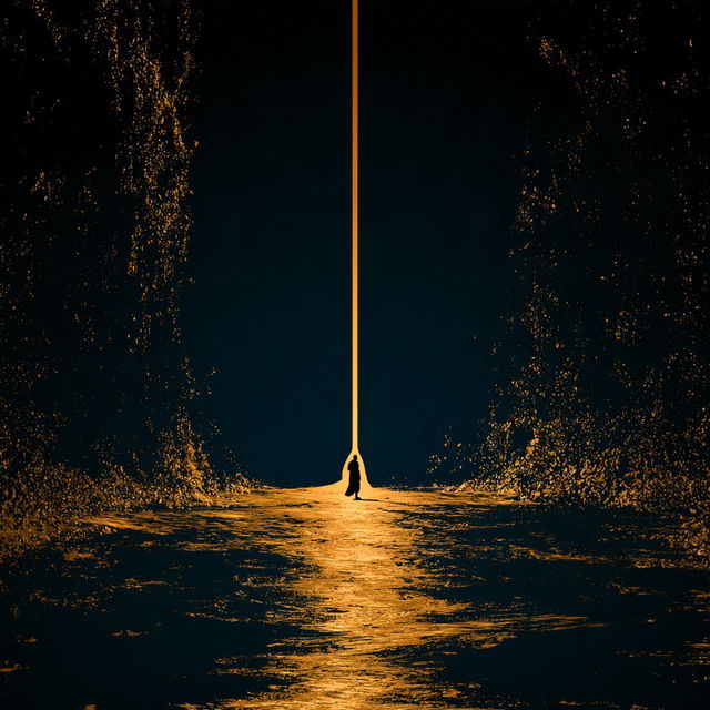Goldline Screenprint style, Midjourney V8.2, render 1 of 4