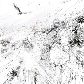 Graphite Grottoism style, Midjourney V8.2, render 1 of 4