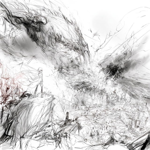 Graphite Grottoism style, Midjourney V8.2, render 4 of 4