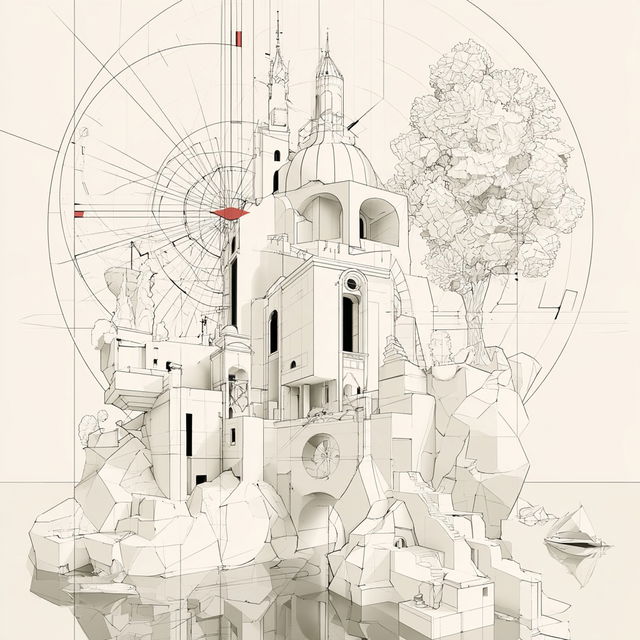 Contourdiagram style, Midjourney V8.2, render 4 of 4