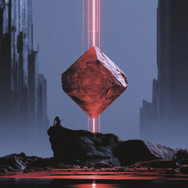 Monolithocrimson style, Midjourney V8.2, render 1 of 4