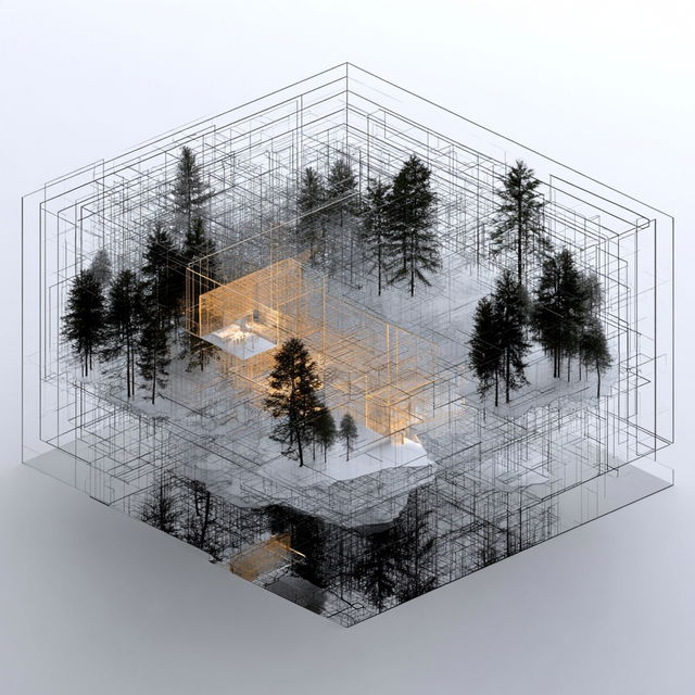 Cortical Terrain style, Midjourney V8.2, render 1 of 4