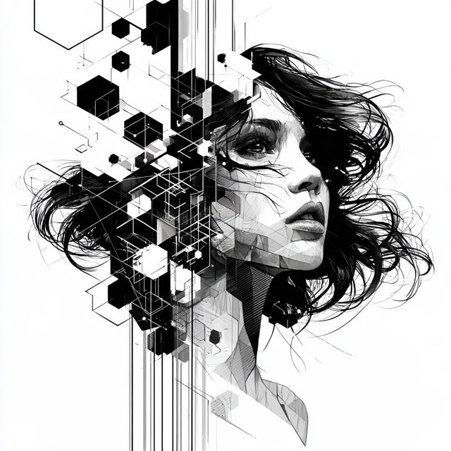 Gridfracture style, Midjourney V8.2, render 3 of 4