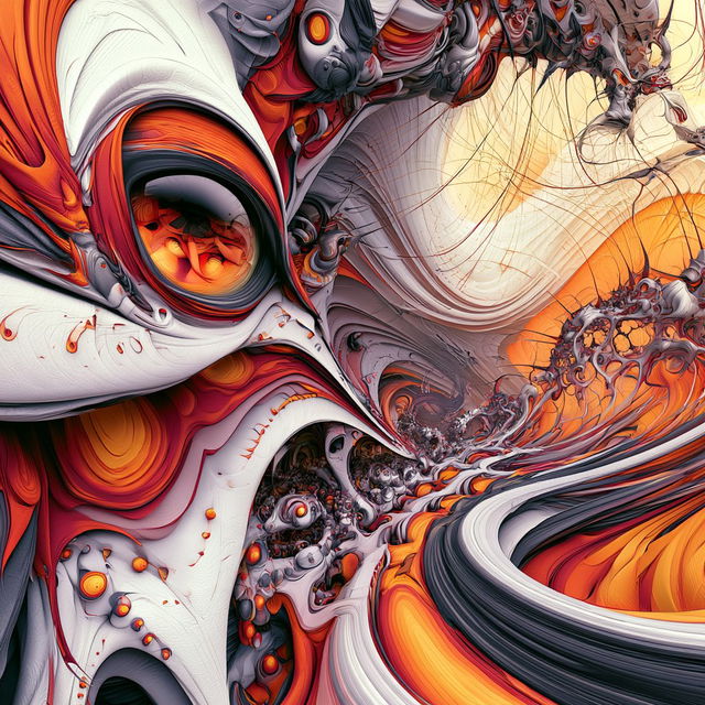 Vortiglyph style, Midjourney V8.2, render 3 of 4