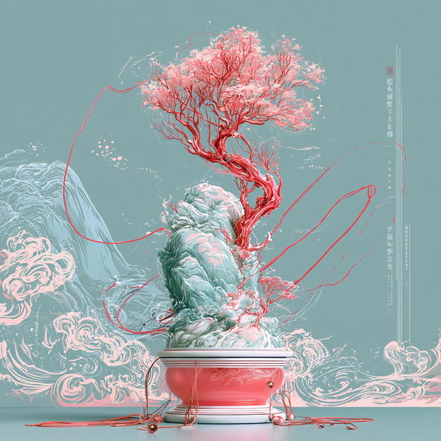 Nuwa Cloudseal style, Midjourney V8.2, render 2 of 4