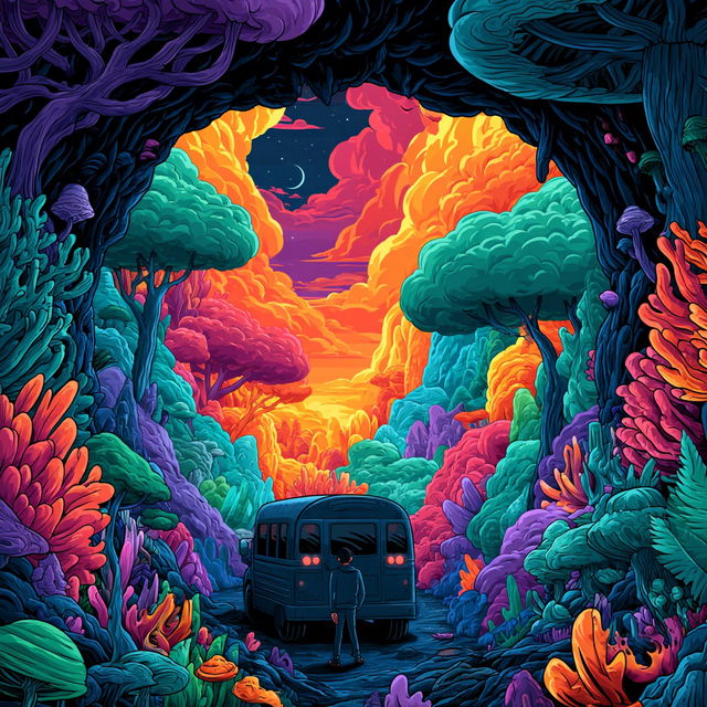 Chroma Thicket style, Midjourney V8.2, render 1 of 4