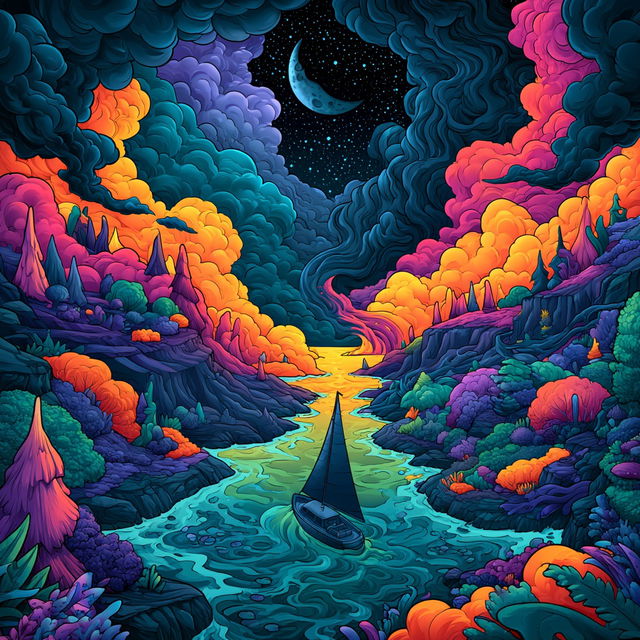 Chroma Thicket style, Midjourney V8.2, render 4 of 4
