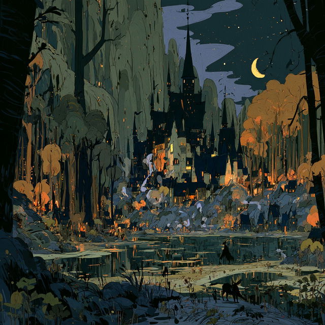 Cliffmythic style, Midjourney V8.2, render 4 of 4
