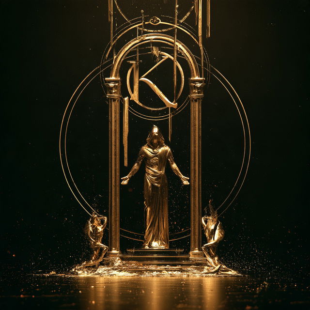 Chrysometal Gothic style, Midjourney V8.2, render 2 of 4