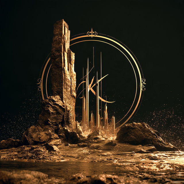 Chrysometal Gothic style, Midjourney V8.2, render 4 of 4