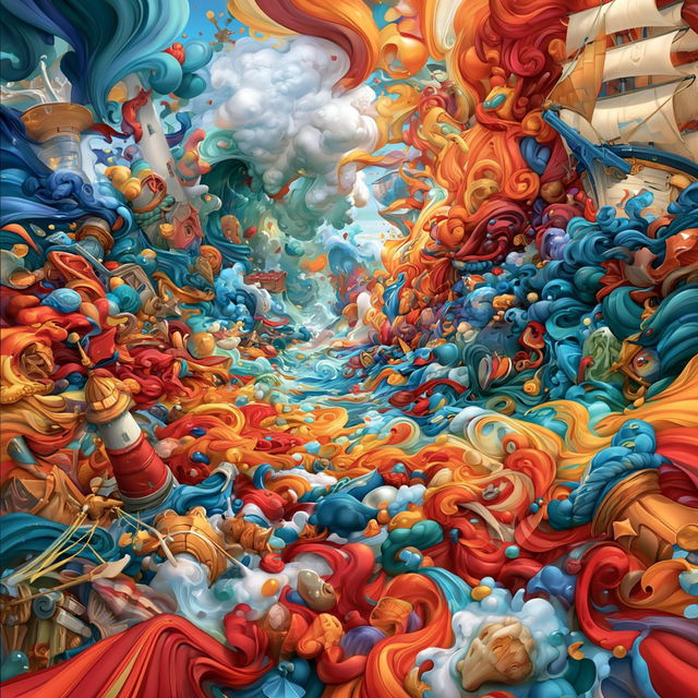 Ruinwake Chromaturgy style, Midjourney V8.2, render 2 of 4