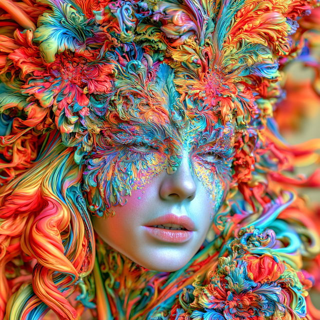 Pigment Serpent style, Midjourney V8.2, render 3 of 4