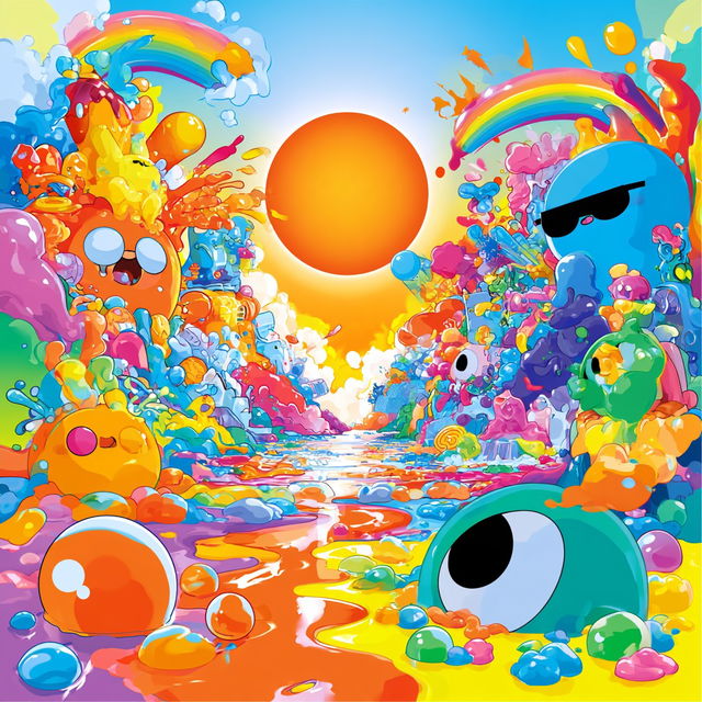 Kaleidocandy style, Midjourney V8.2, render 4 of 4