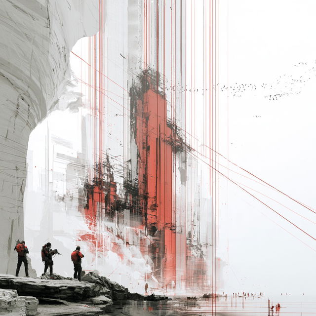 Chaka Ember Procession style, Midjourney V8.2, render 2 of 4