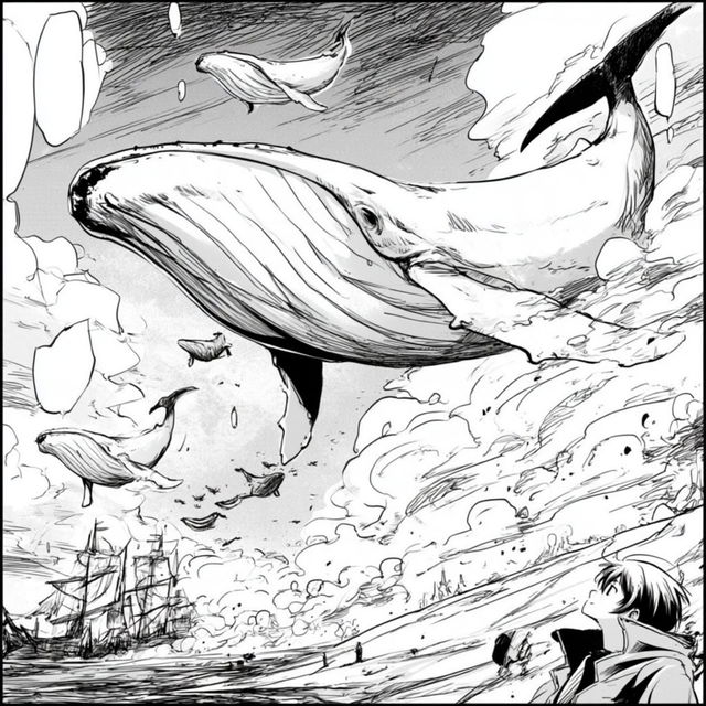 Moonwake Manga style, Midjourney V8.2, render 3 of 4