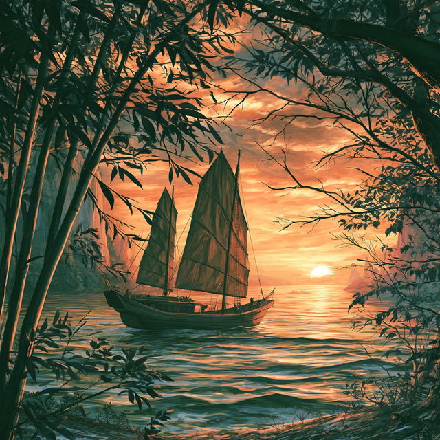 Riverlight Almanac style, Midjourney V8.2, render 2 of 4
