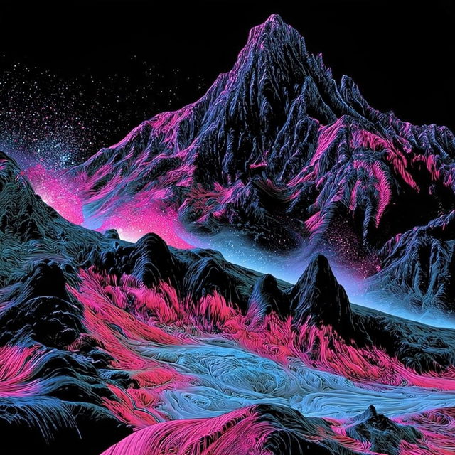 Chromolitho Topographies style, Midjourney V8.2, render 2 of 4