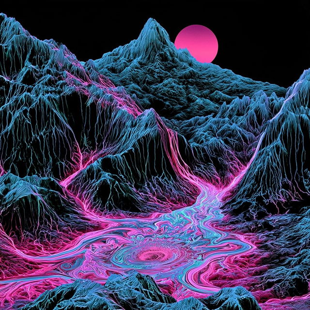 Chromolitho Topographies style, Midjourney V8.2, render 1 of 4