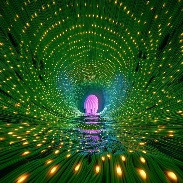 Neoncel Riftwork style, Midjourney V8.2, render 3 of 4